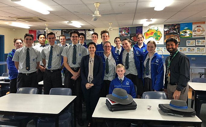 Student's at Cathedral College, Rockhampton